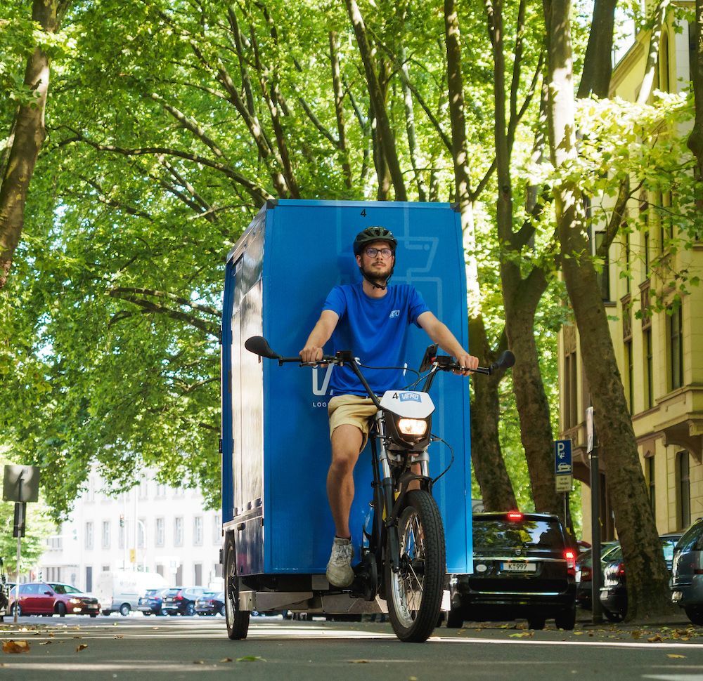 E-Lastenrad-Kurier von VEMO Logistik